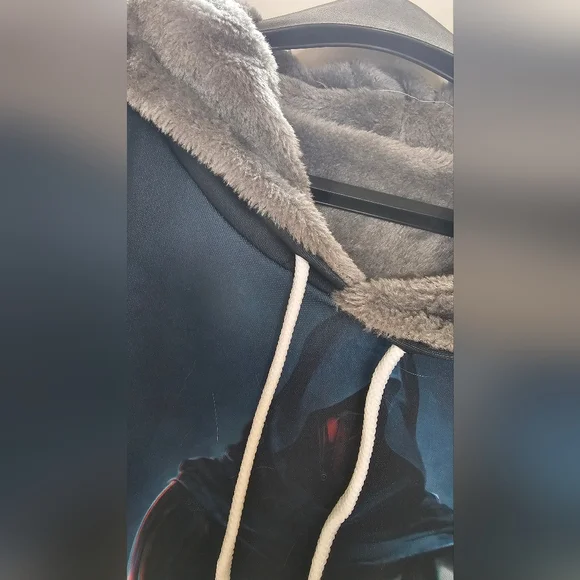 Star Wars Hoodie with Red and Blue Lightsabers DARTH REVAN - Picture 2 of 2